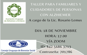 Taller para familiares y cuidadores de personas con Alzheimer