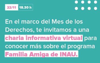 Familia Amiga de INAU: charla informativa virtual